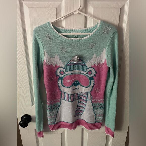 Holiday Hype Women’s Snow Bear Ski / Snowboard Winter Sweater Size Small - Picture 2 of 9